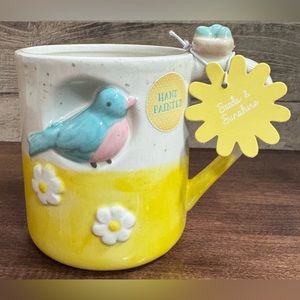 Super Cute Bird 🐦 Nest 🪺 Mug Painted by Hand by Seeds & Sunshine- NEW